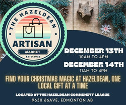 Hazeldean Artisan Market Dec 13-14