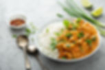 Poulet au curry + Riz Lao