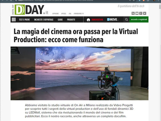 Virtual Production explained on DDAY.it