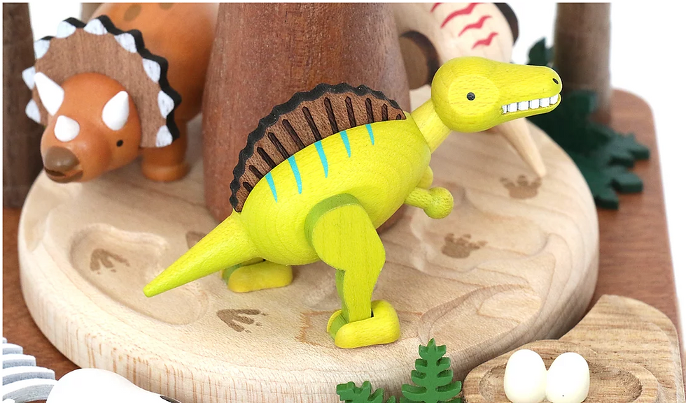 Miniature : Boîte à Musique Wooderful life - Volcan & Dinosaures