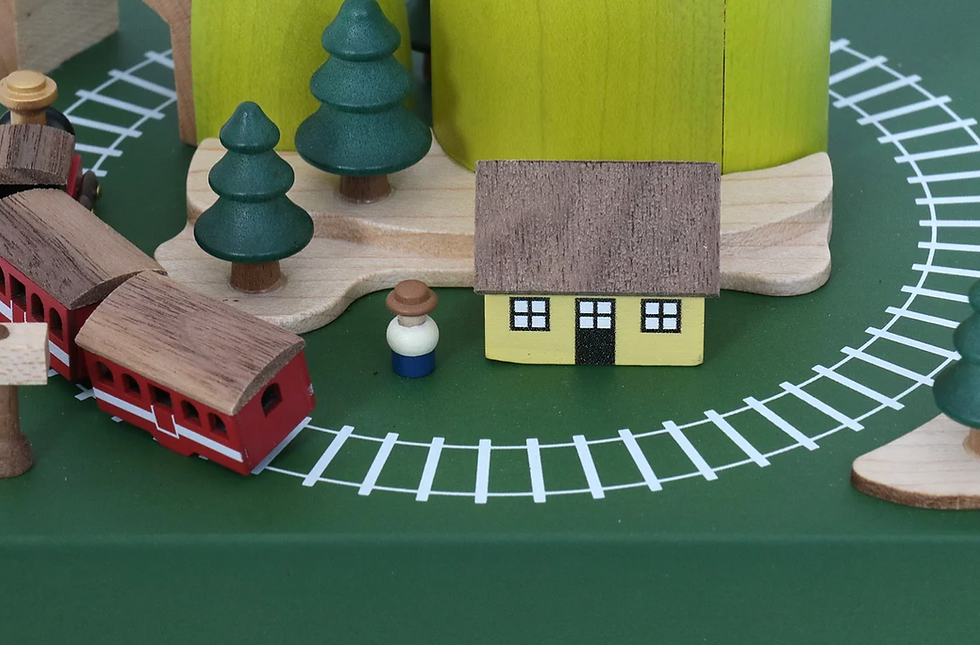 Miniature : Boîte à musique Wooderful life - Train au Printemps