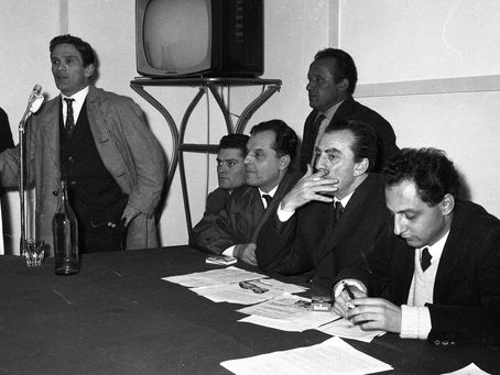 Cinecittà, 1961. Dibattito sulla censura cinematografica. Parla Pier Paolo Pasolini