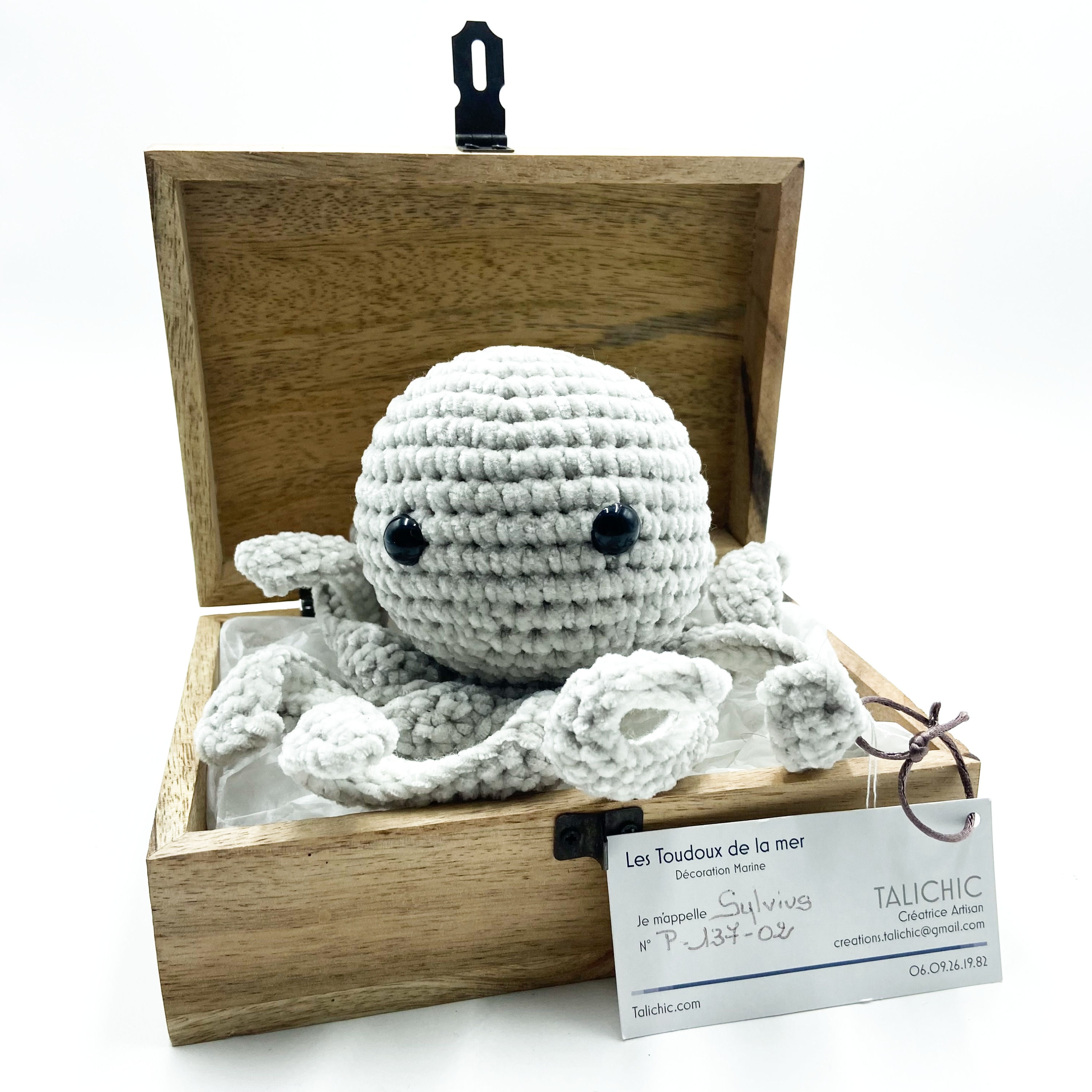 Pieuvre Sylvius Velours