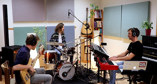 Lars Quincke Trio im Proberaum