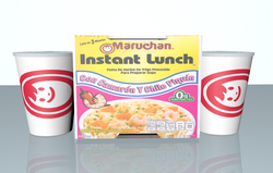 Empaque de Maruchan en cinema 4D