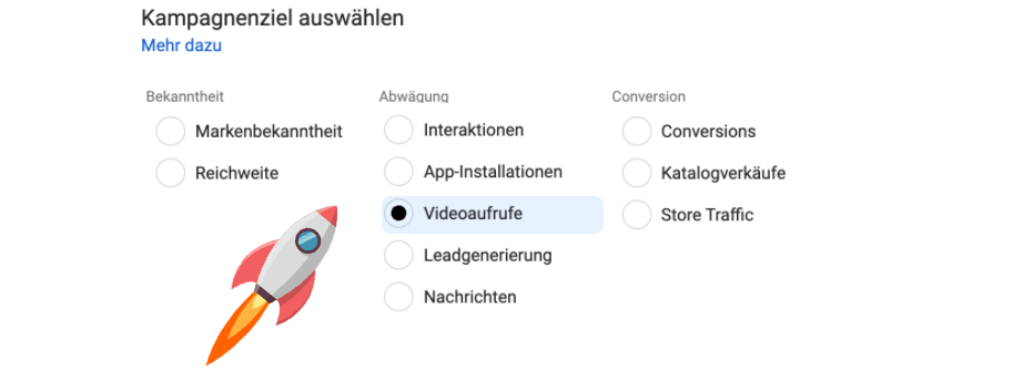 Kampgnenziel + Rakete