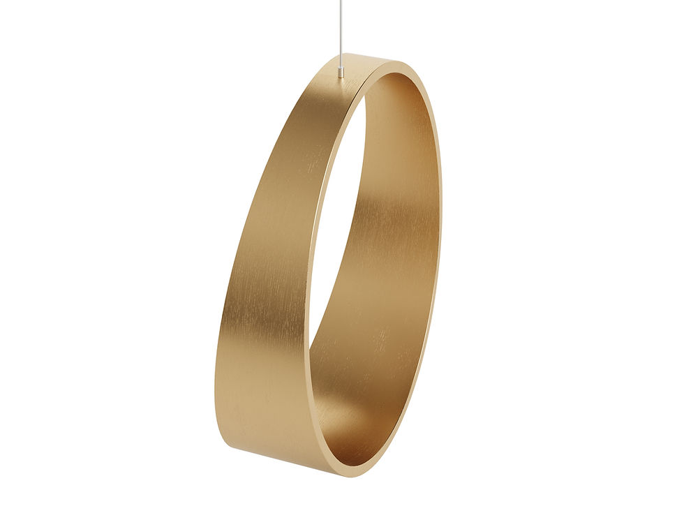 Thumbnail: Swing model n.2 indoor exclusive version in gold colour gilding liquid