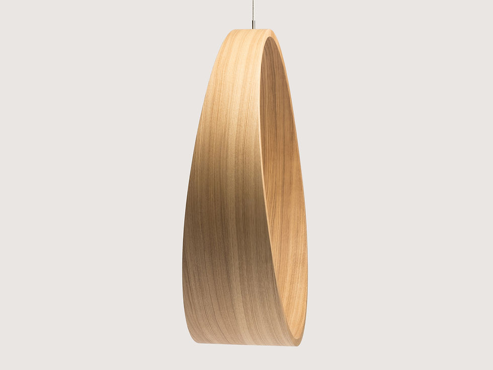 Thumbnail: Swing model n.2 indoor acts as a gentle rocking chair in four colours