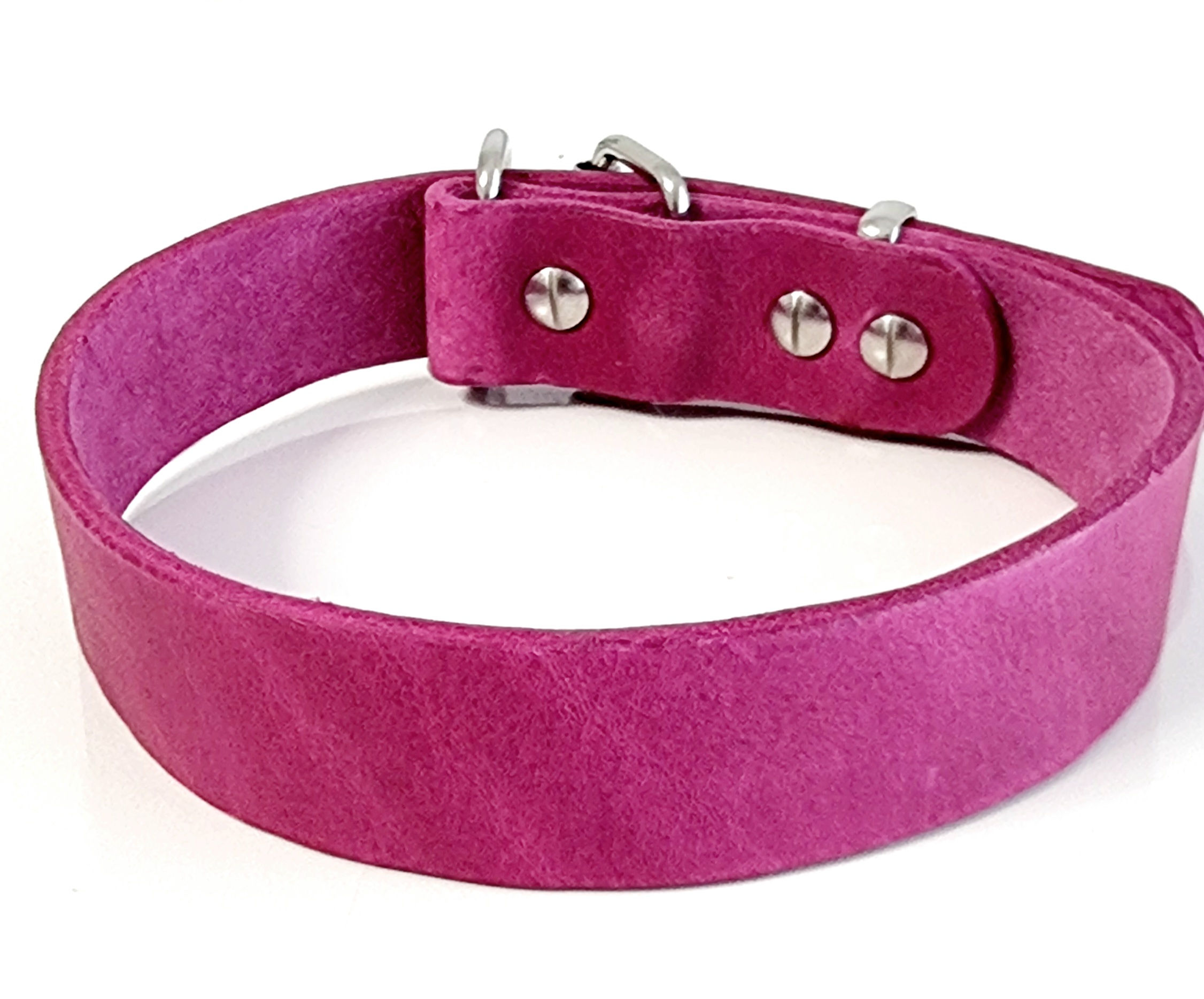 Schlichtes Lederhalsband 25mm Breite