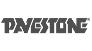 Pavestone partner logo for concrete pavers, retaining walls, and hardscape installation materials