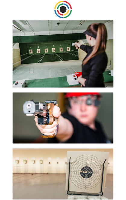 Abbildung der ISSF 10m und 25m Luftpistolen Wettkampf