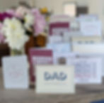 Greeting cards made and printed at the Gazette
