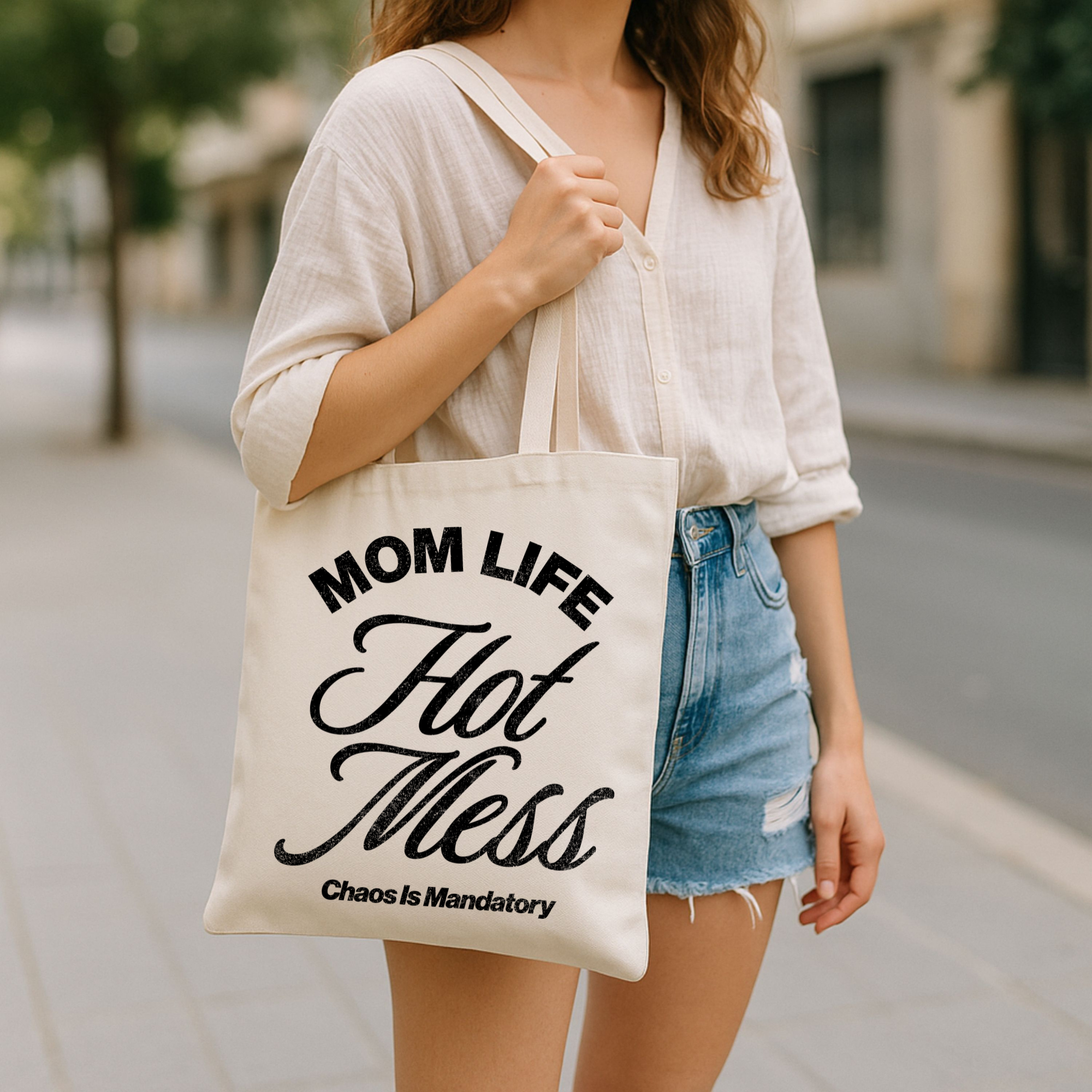 Mom life tote
