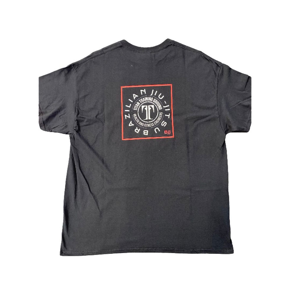 Thumbnail: BJJ Short Sleeve Tee Black and Red