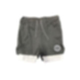 TTG Double Layered Shorts Black and White