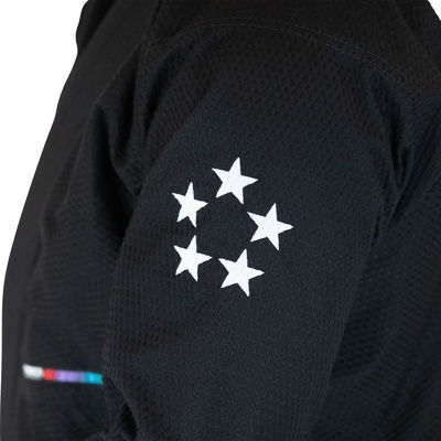 Thumbnail: Hyperfly Kids Starlyte Brazilian Jiu Jitsu Gi Black