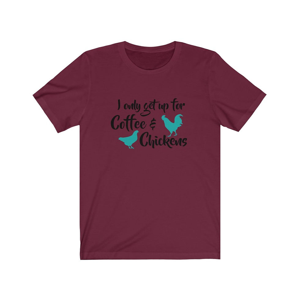 Thumbnail: Coffee & Chickens Unisex Jersey Short Sleeve Tee