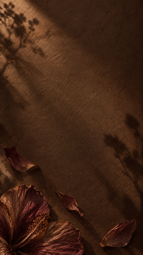 Botanical Shadows on Handmade Chocolate Paper.png