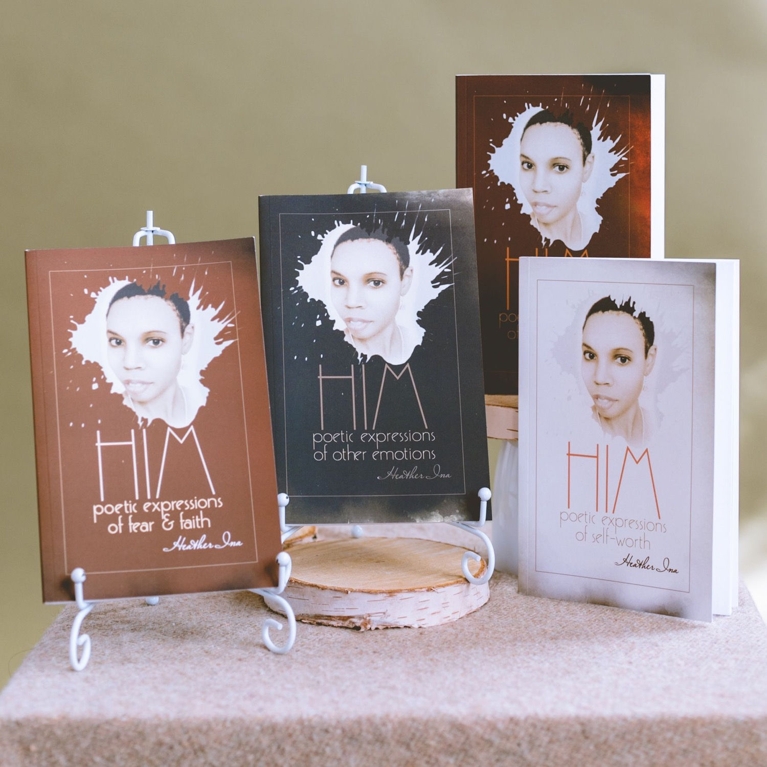 Heather Ina's Poetry collection, available on site or Amazon Books.