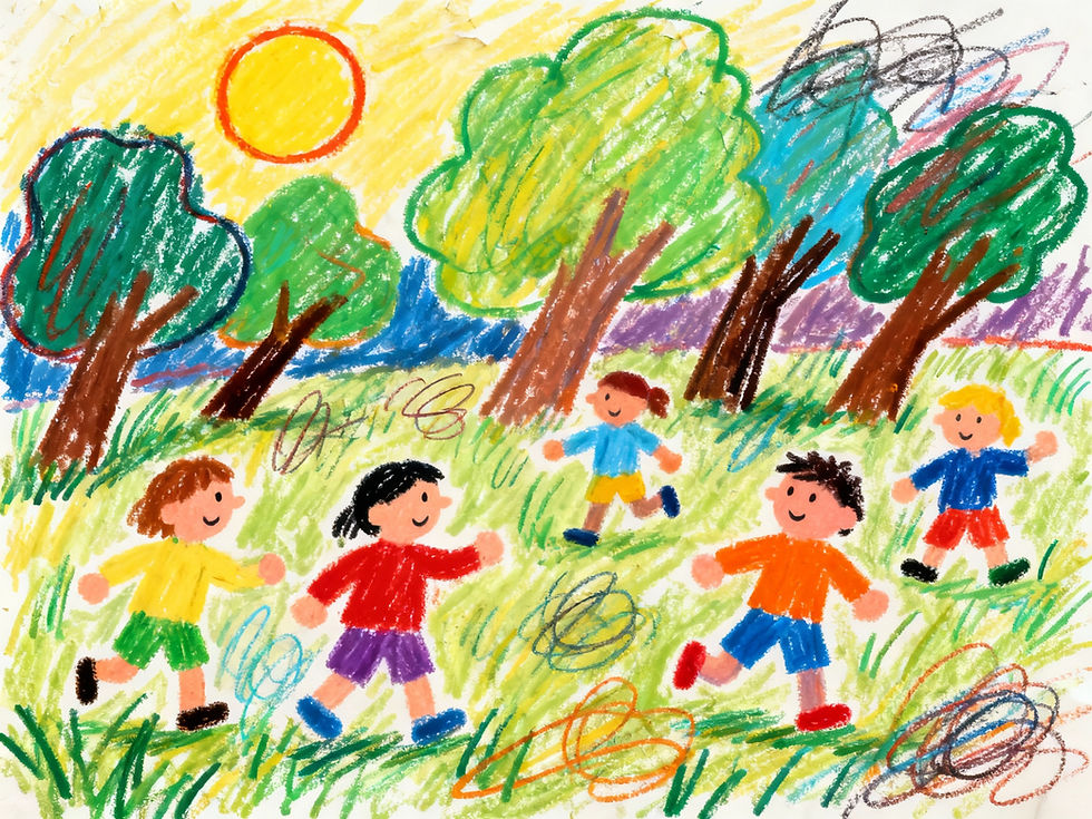 Children playing in a circle