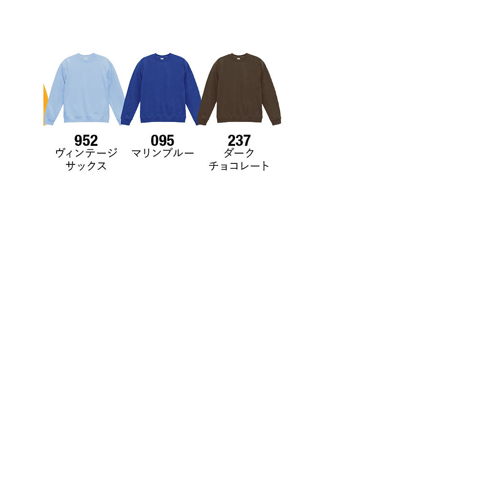 サムネイル： 5399-01｜パイルスウェットクルーネックスウェット（裏パイル）