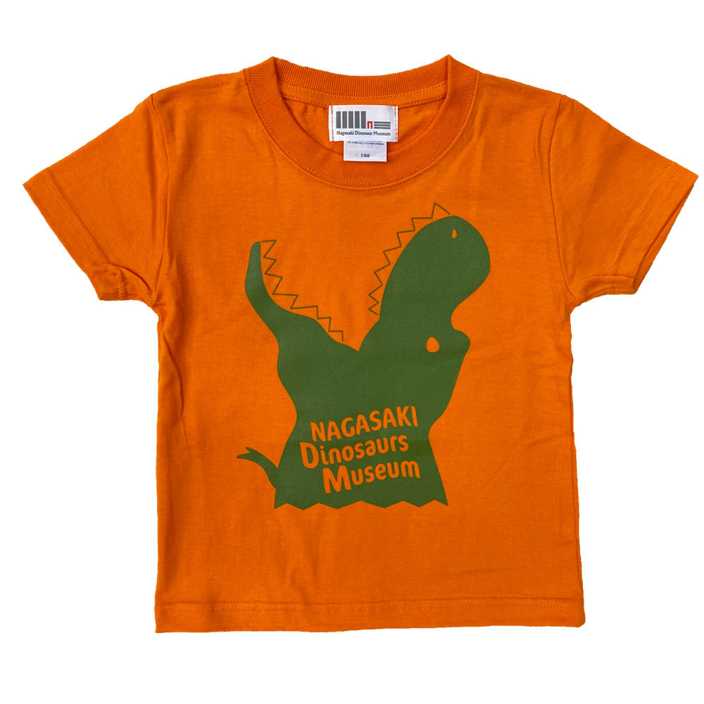 ワニじゃないよ恐竜Tシャツ(オレンジ)