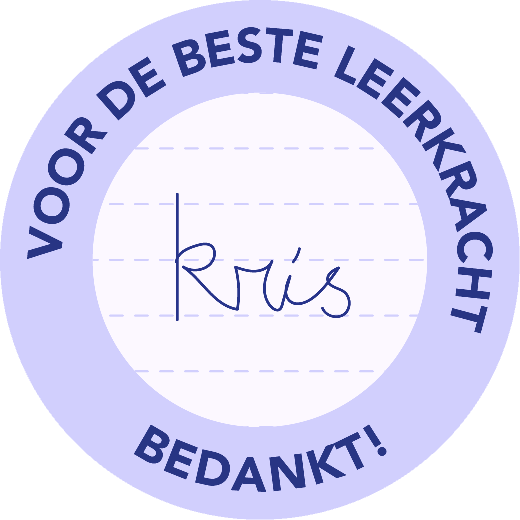 Einde schooljaar geschenk