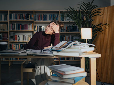 A woman feels tired