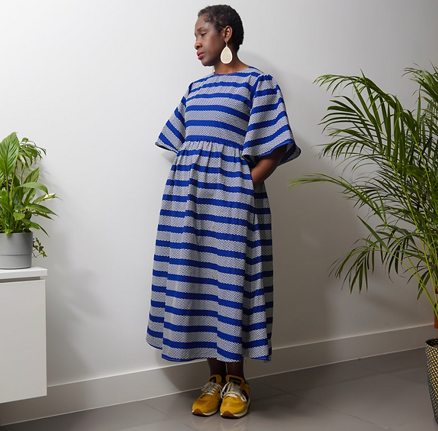 Kemi Telford Todo Blue Stripe dress