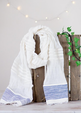 Blue Butu Scarf