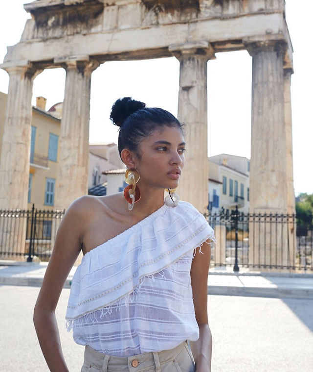 Lemlem Kelali One Shoulder Top