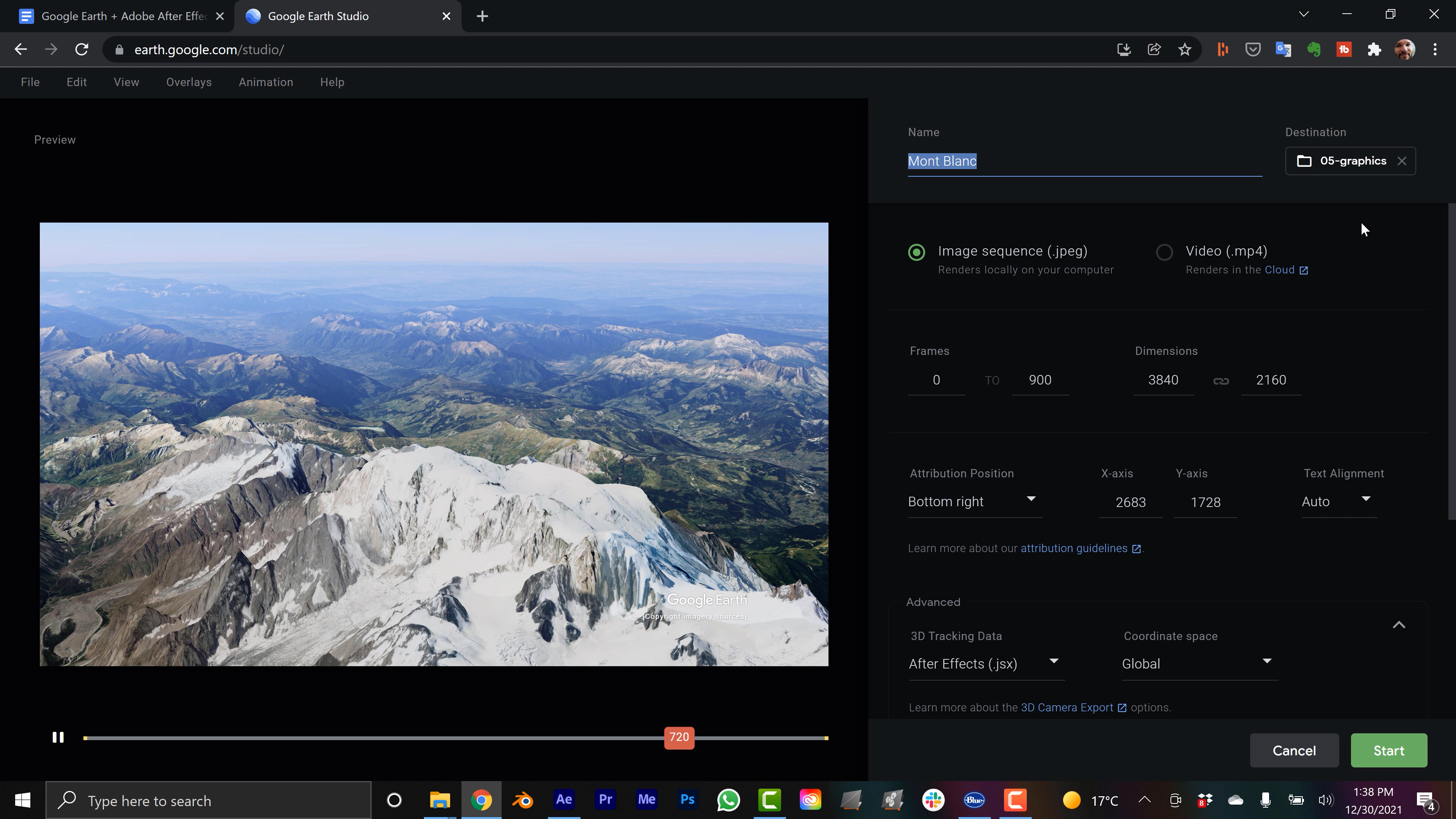 Google Earth + Adobe After Effects!