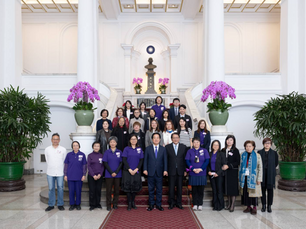 TWiST members with President Lai Ching-te at the Presidential Office