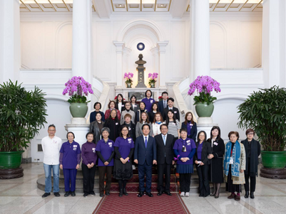 TWiST members with President Lai Ching-te at the Presidential Office