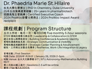 Workshop poster for Leading with Authenticity and Power, a five-session leadership development program.