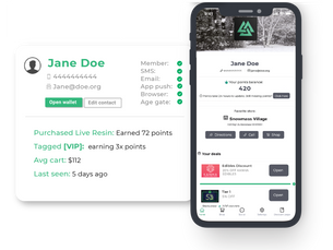 Cannabis dispensary CRM and email marketing