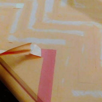Pintar CHEVRON amb CINTA adhesiva