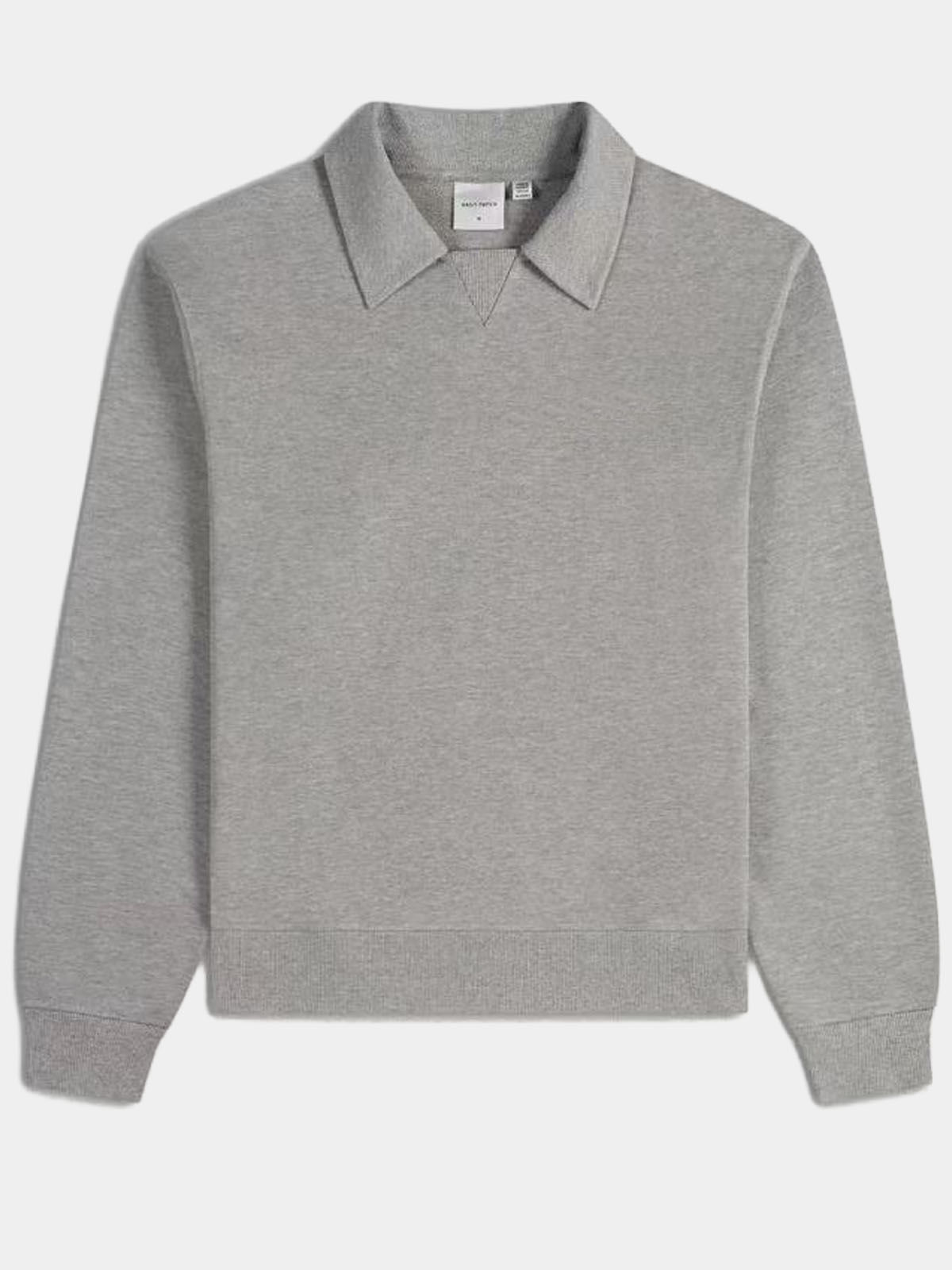 Relaxed Fit Collared Sweatshirt