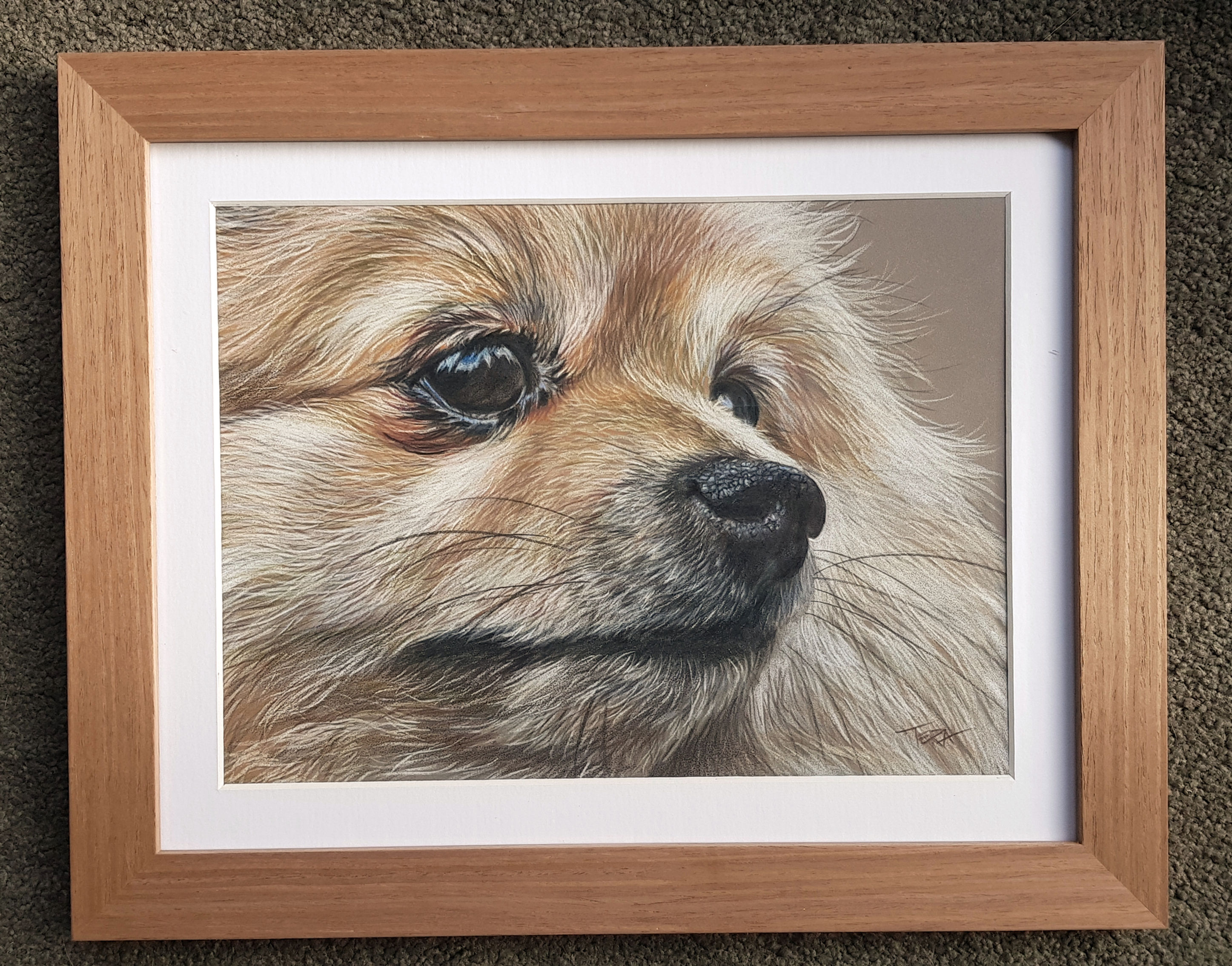 Teka Portrait Drawing - Pastel