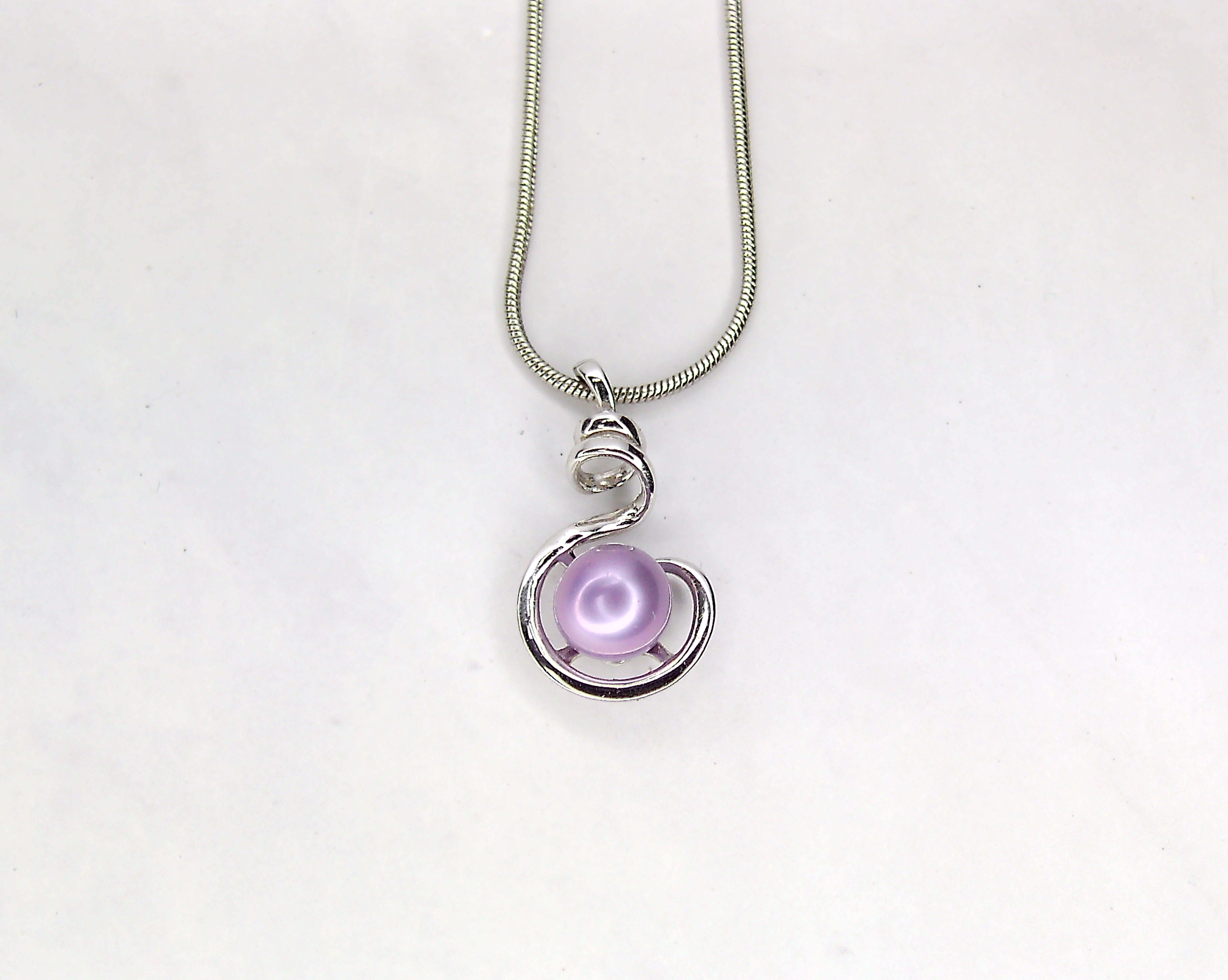 Celestial Curve Pendant Necklace