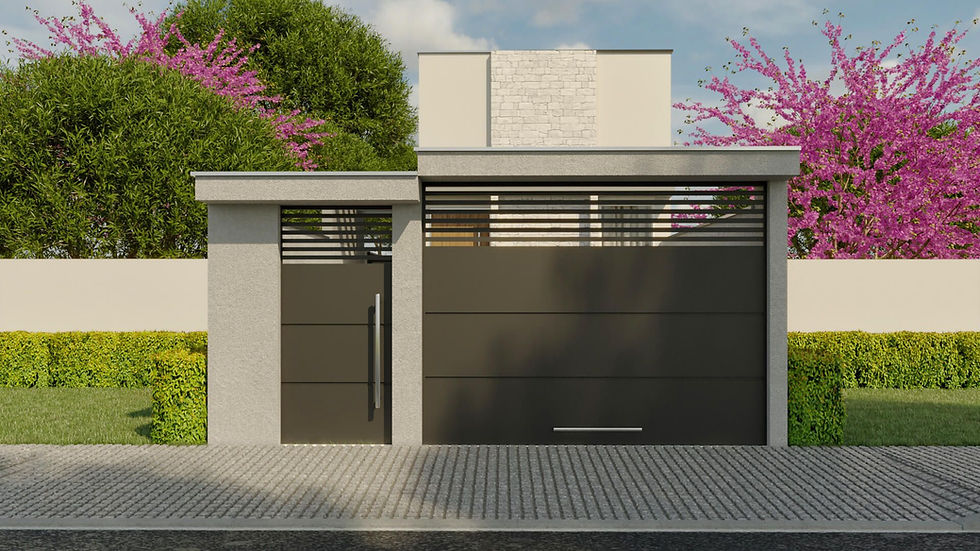 Plantas de casas modernas térreas com 2 Quartos