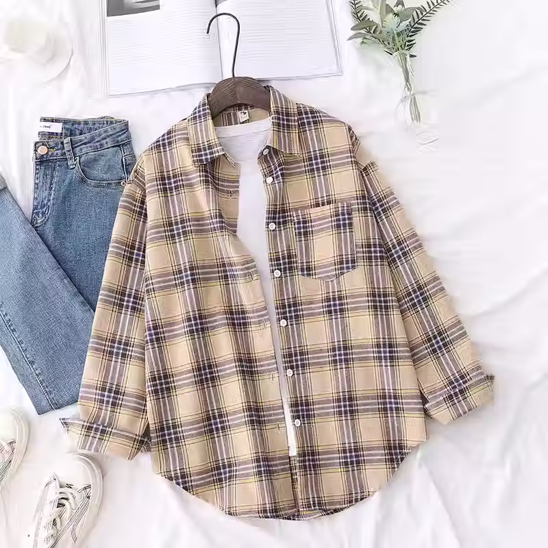 Thumbnail: DreamFit Plaid Shirt
