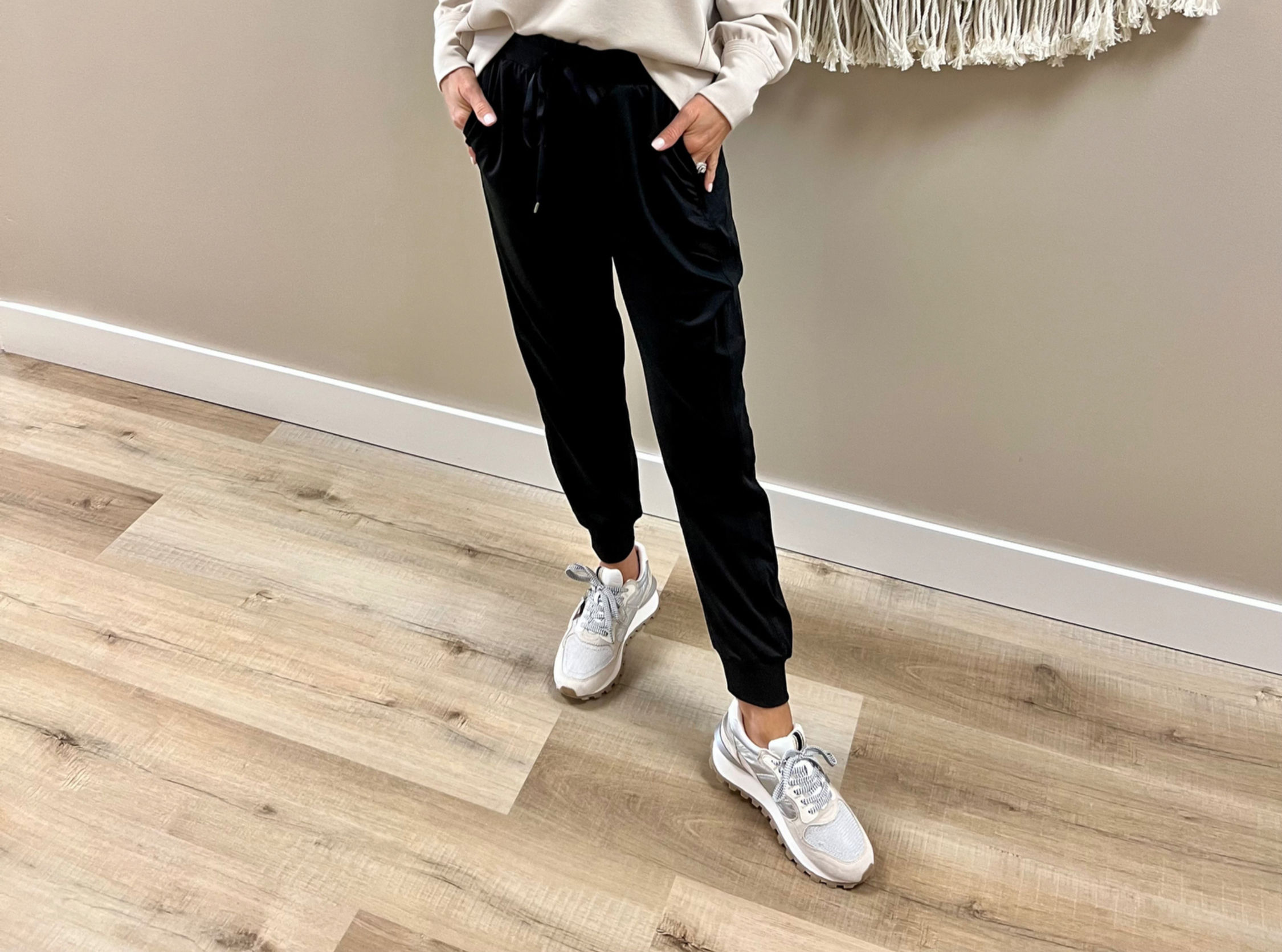 Black High Waist Jogger