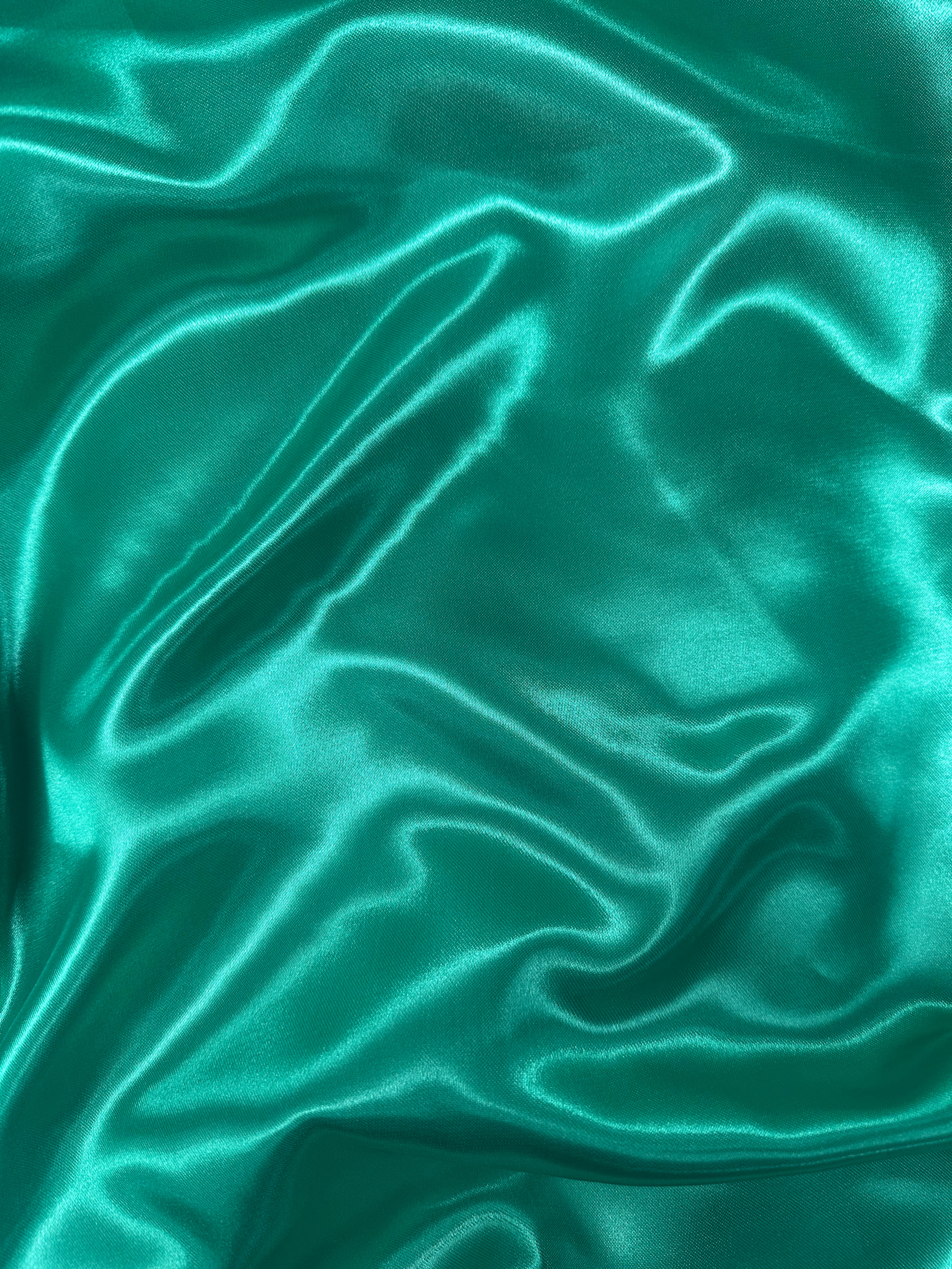 Green Polyster Satin