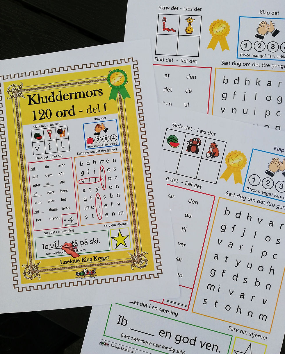 Miniaturebillede: Kluddermors 120 ord del 1 og 2