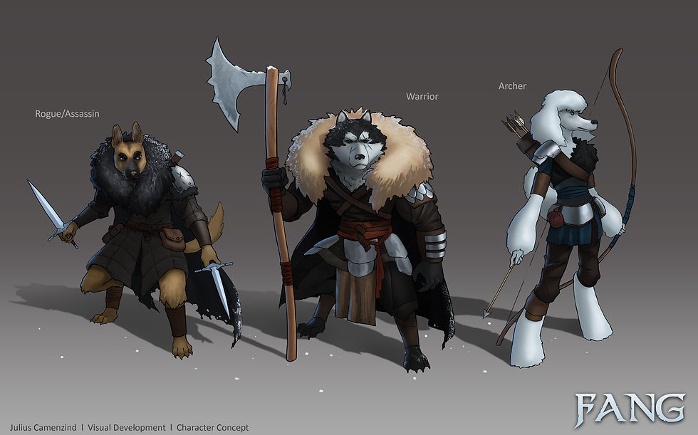 Dog Warrior Character Concept