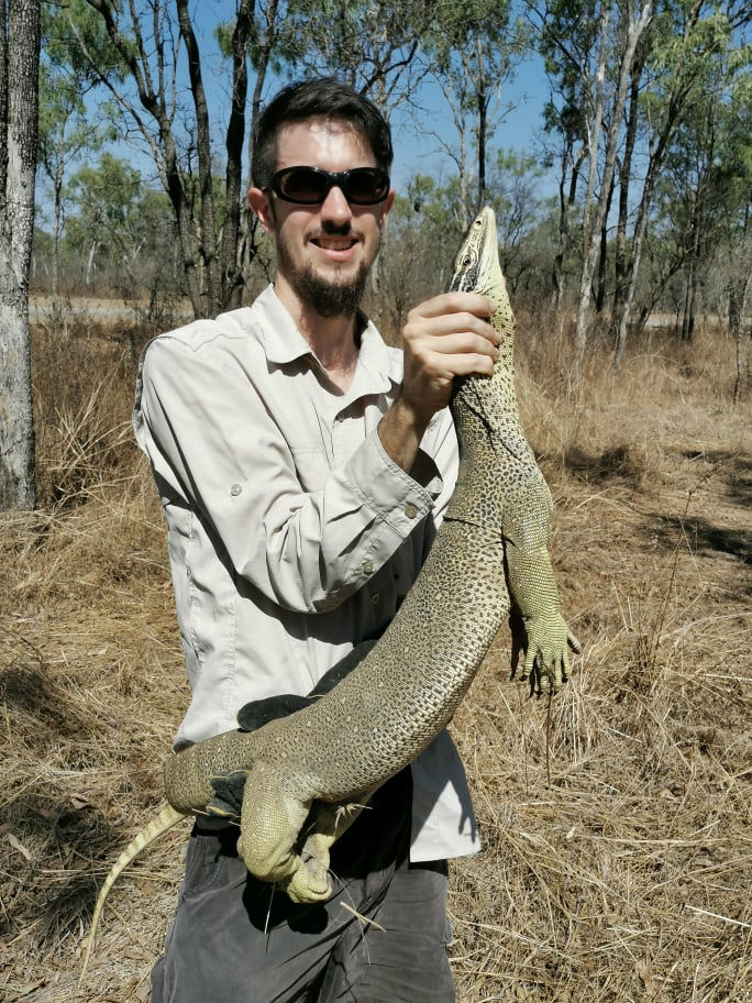Taipan Tucky With a Goanna!