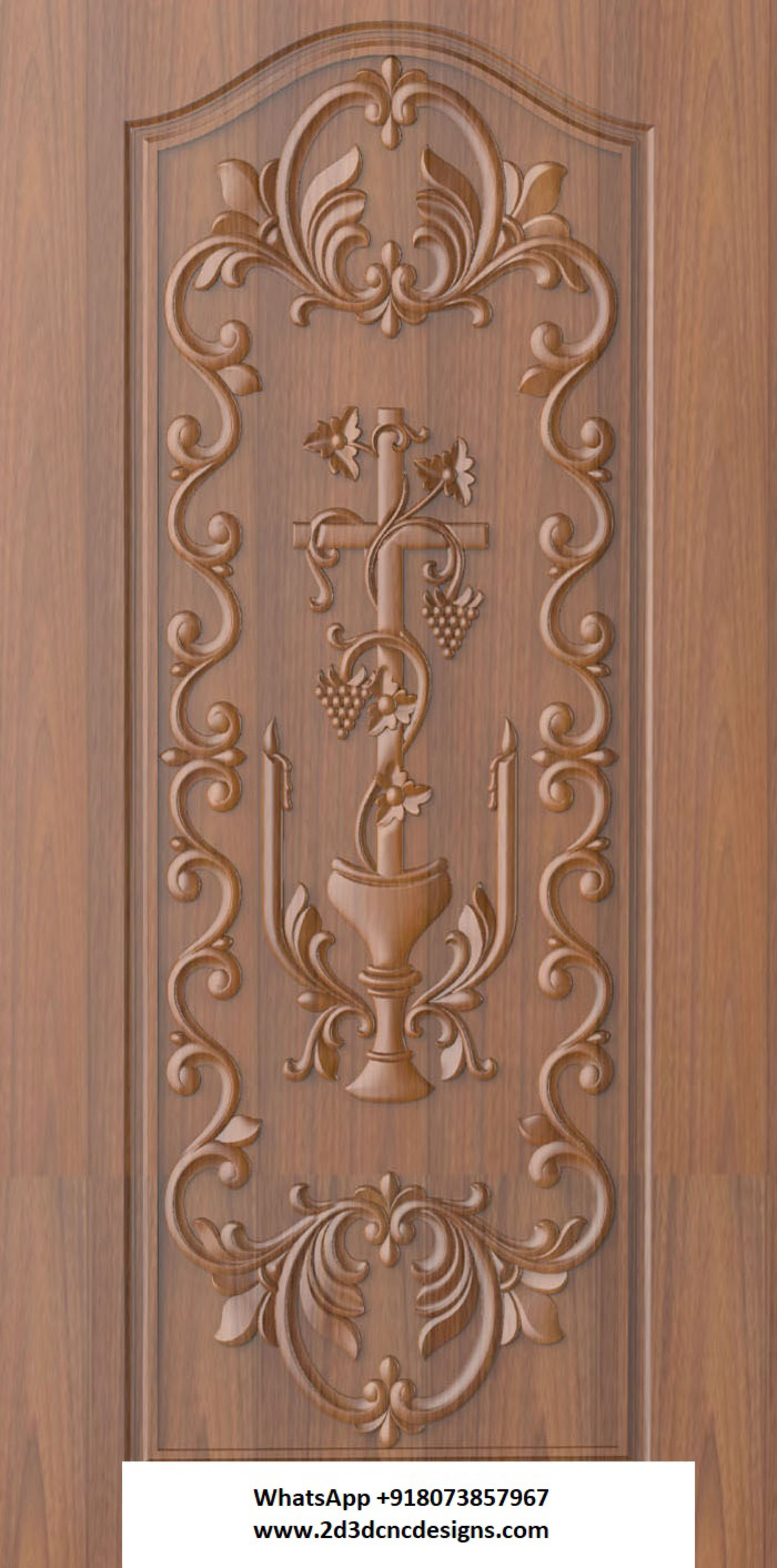 Modern Door 30 3D Design artcam relief file for CNC Router