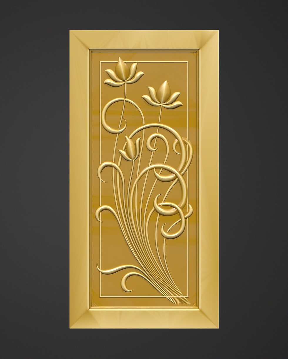 Thumbnail: 47 Antique 3D Door Designs artcam rlf files for CNC Machines