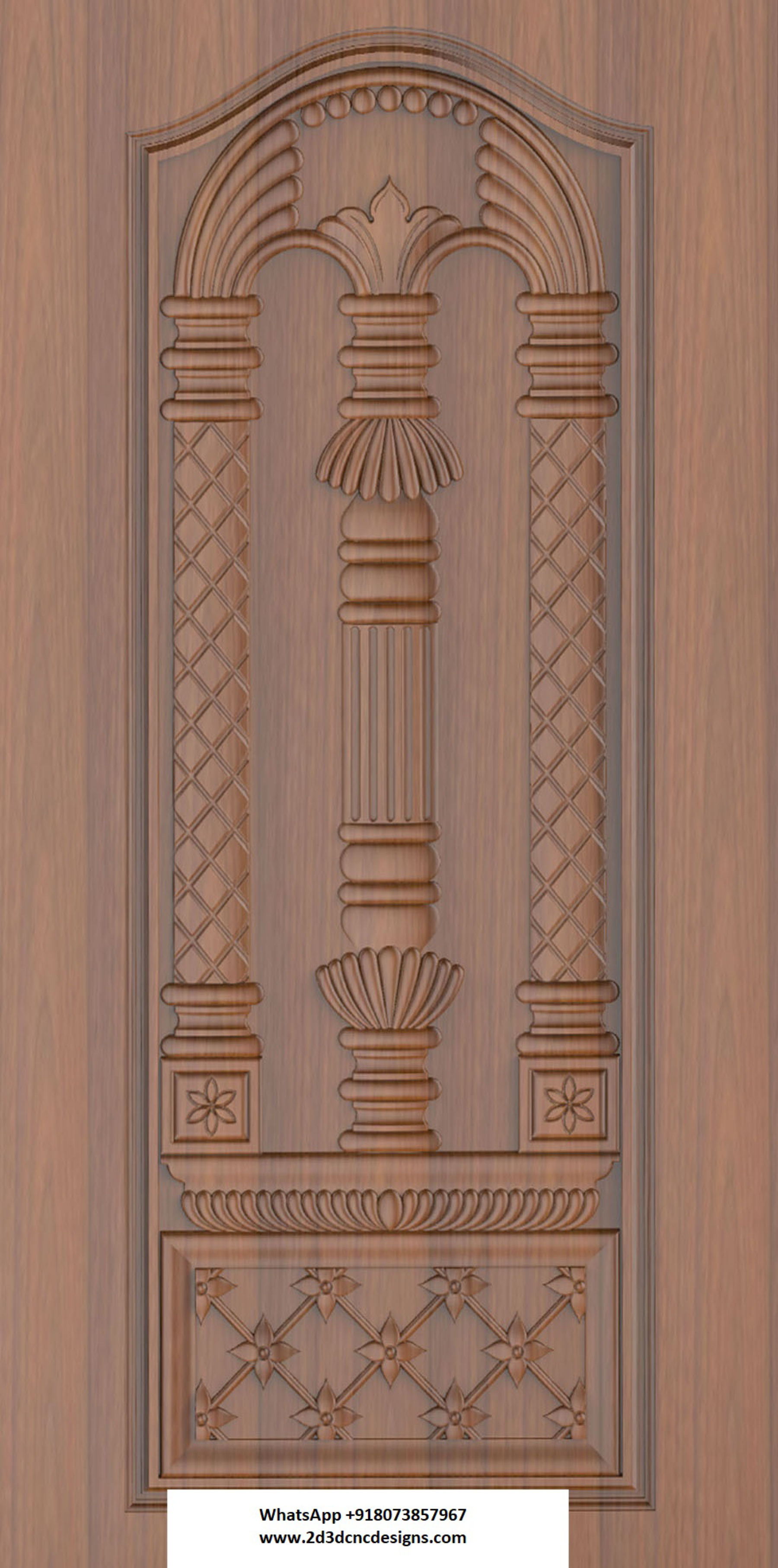 Modern Door 31 3D Design artcam relief file for CNC Router